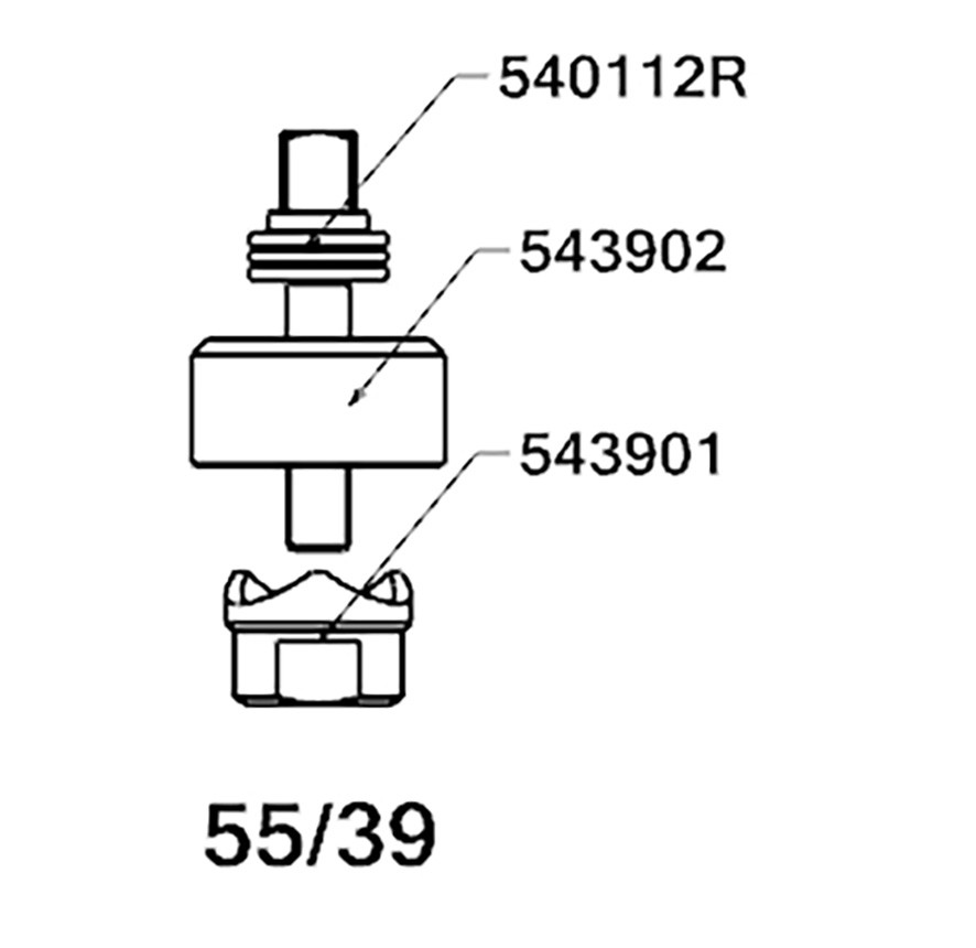 PERFORADOR REDONDO PARA CHAPA  CON RODAMIENTO FORZA SERIE 55